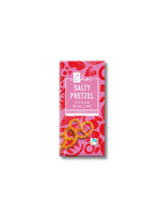 Chocolate vegano con trozos de pretzel 80g Ichoc